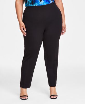 Plus Size Hollywood Slim-Fit Ankle Pants