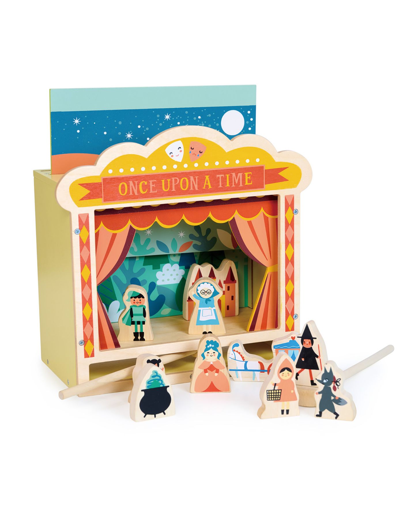 Детская игрушка Mentari Toys Wooden Magnetic Tabletop Theatre, от 3 лет — фото 3