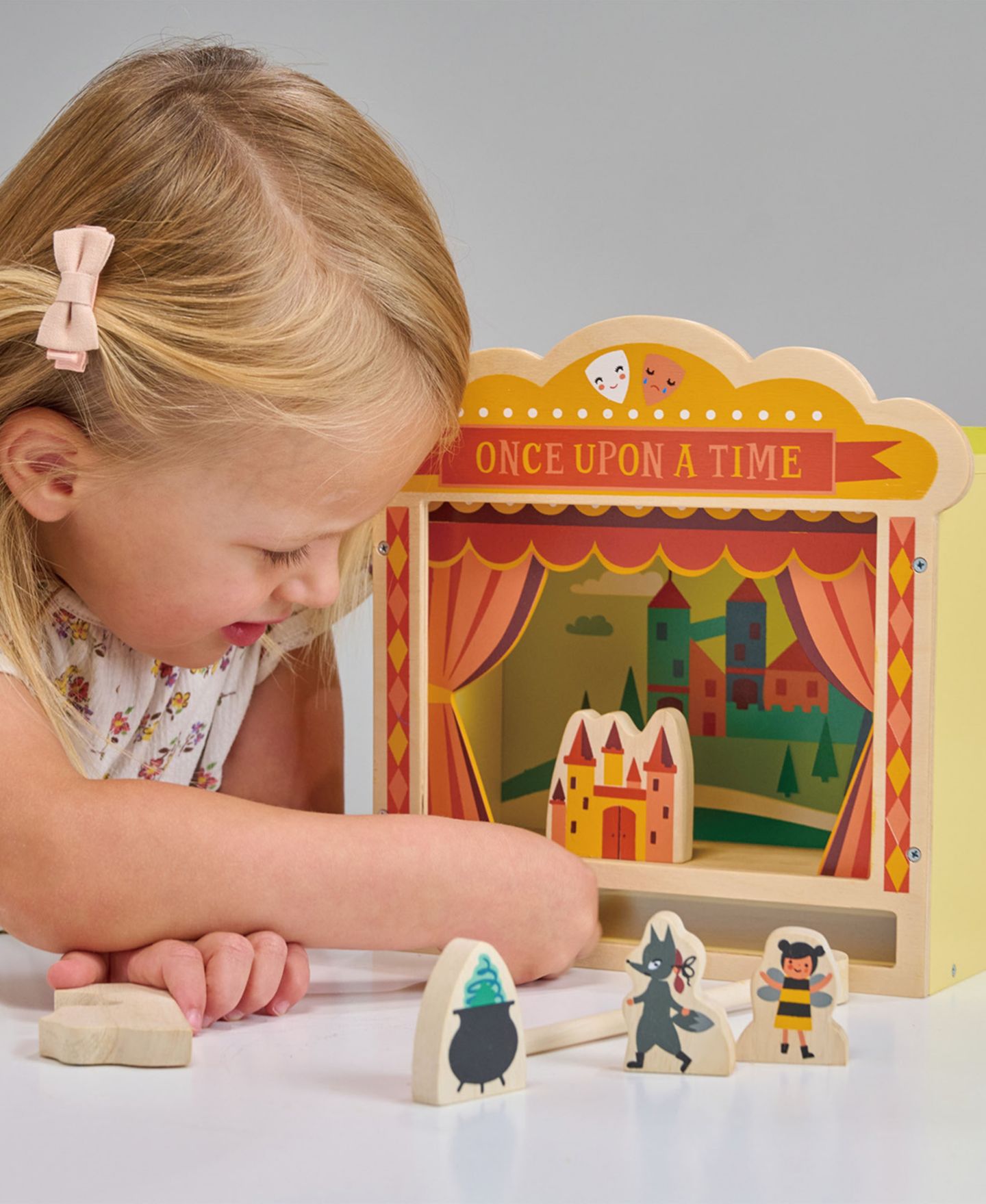 Детская игрушка Mentari Toys Wooden Magnetic Tabletop Theatre, от 3 лет — фото 6