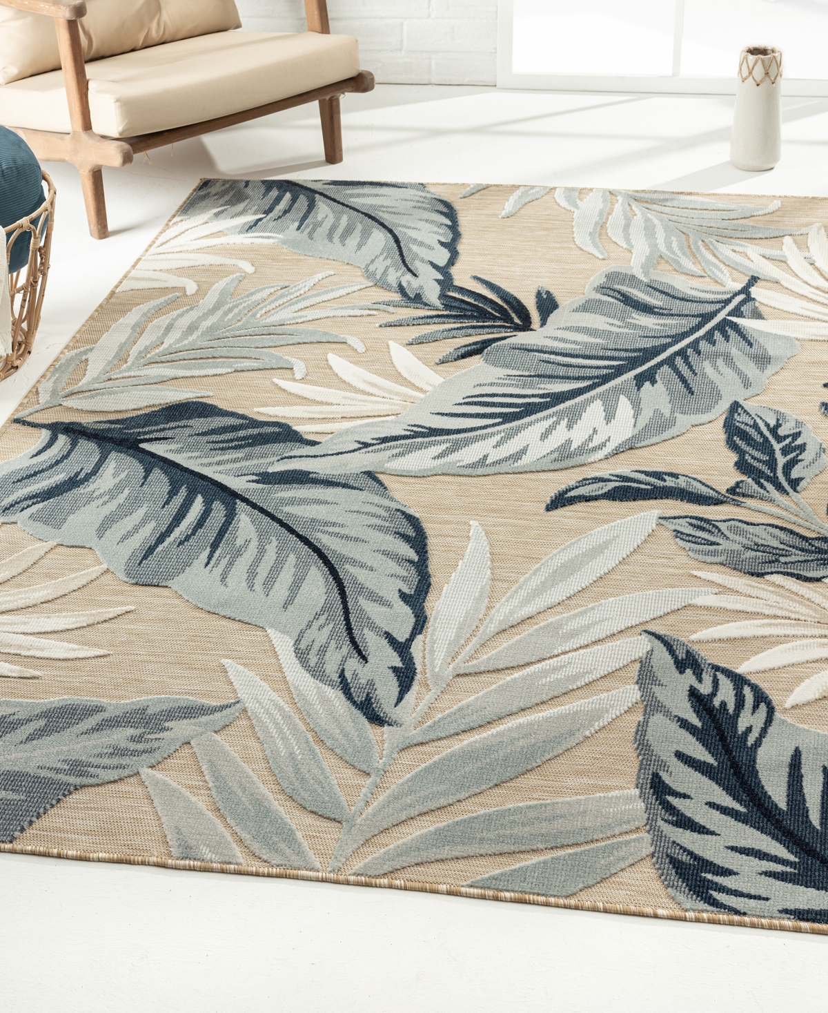 Lr Home Vance VERND8210A Outdoor Area Rug - Beige