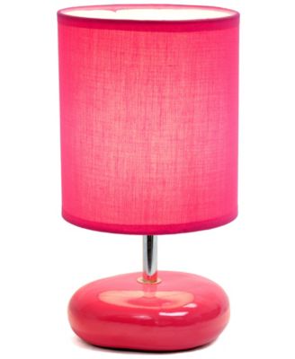 10.24" Traditional Mini Round Rock Table Lamp