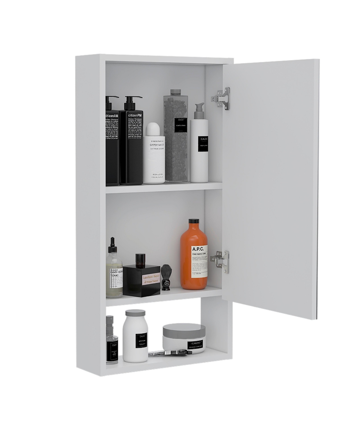 Depot E-Shop Palermo Medicine Single Door Cabinet, Two Interior Shelves, One External Shelf