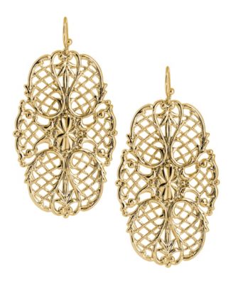 Large Filigree Decorative Fishhook Earrings