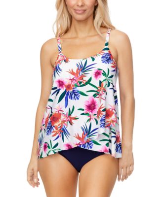 Womens Capetown Underwire Tankini Top High Waist Tummy Control Bikini Bottoms Exclusively At Macys