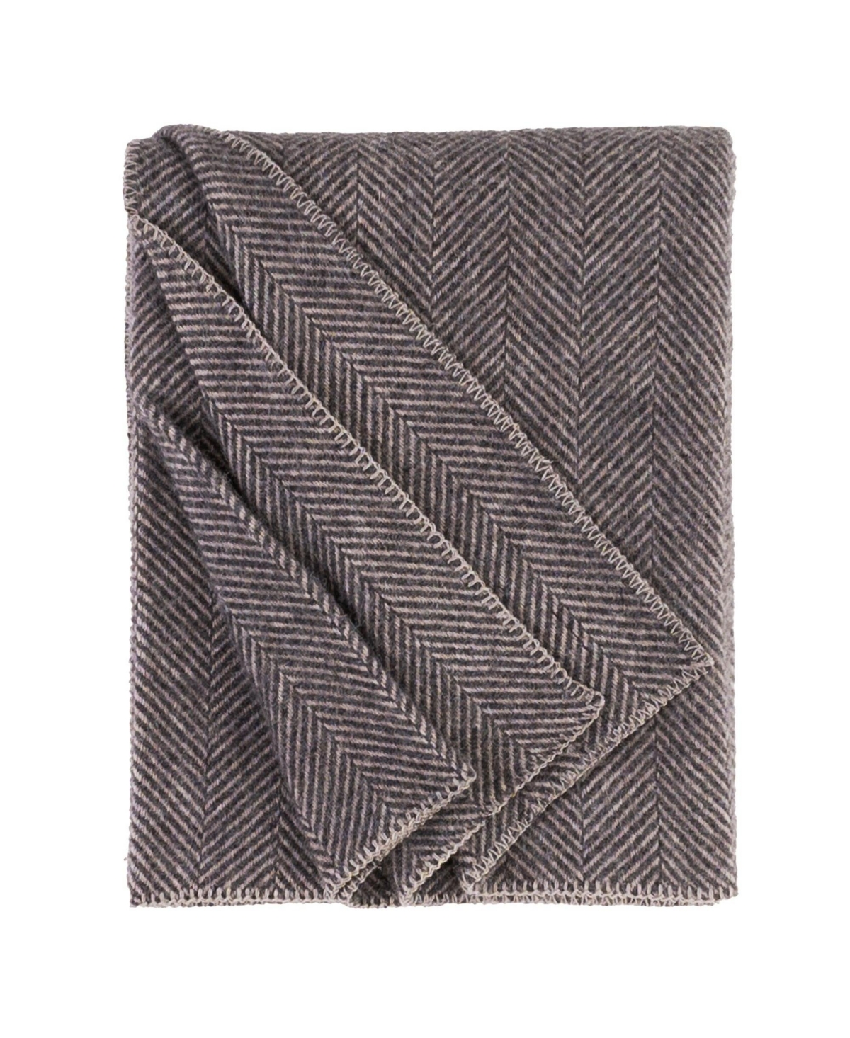 Prince Of Scots Highland Tweeds Big Throw, 59" X 80" In Charcoal