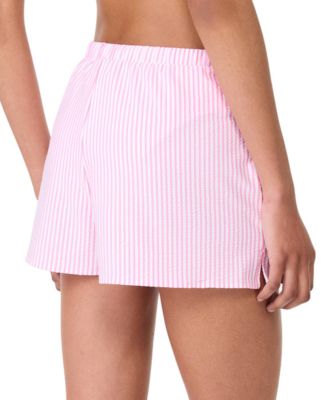 Women's Striped Cover-Up Shorts