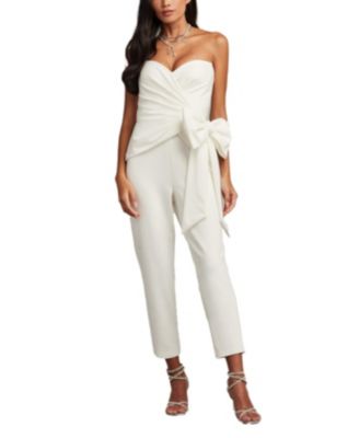 【Tadashi Shoji】BANKS BOW WAIST JUMPSUIT Tadashi Shoji Women's Banks Bow Waist Jumpsuit - Macy's