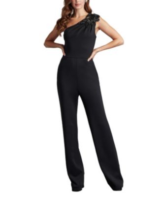 TADASHI SHOJI ジャンプスーツ ワンショルダー Tilly Tilly Embellished One-Shoulder Jumpsuit | Tadashi Shoji