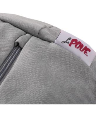 Chrisholm Light Grey Bean Bag (25 in. x 34 in. x 34 in.)