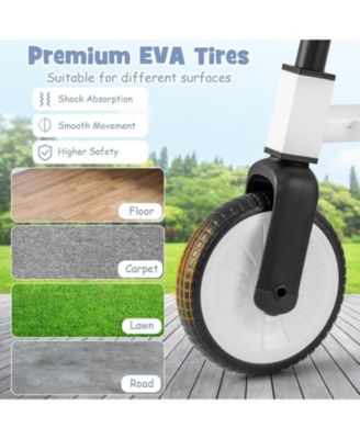 Toddler Convertible Trike with 86° Limited Steering Angle and Carbon Steel Frame