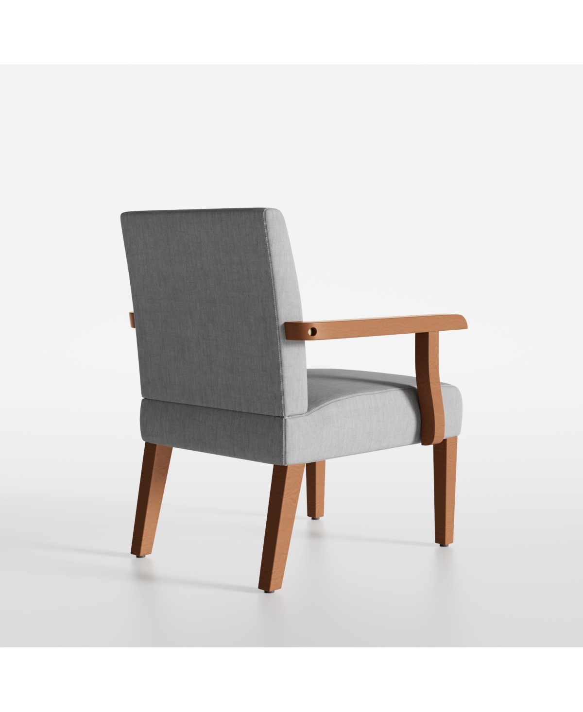 Streamdale Furniture Fabric Accent Arm Chair Set of 2 with Round Wood Table