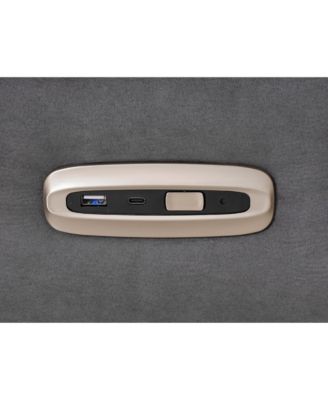 Power Recliner Swivel Glider USB Charger With Bluetooth Music Player Different Function Sleep Working Game and Leisure Model Grey