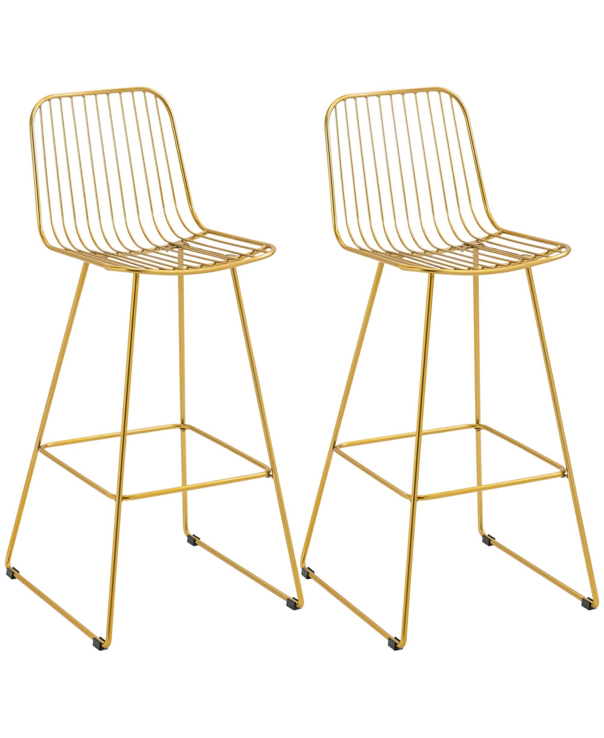 Streamdale Furniture Modern Bar Stools, Metal Wire Bar Height Barstools, 30