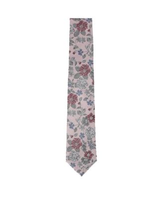 Men's Nico Subtle Vine and Flower Patterned Silk Necktie