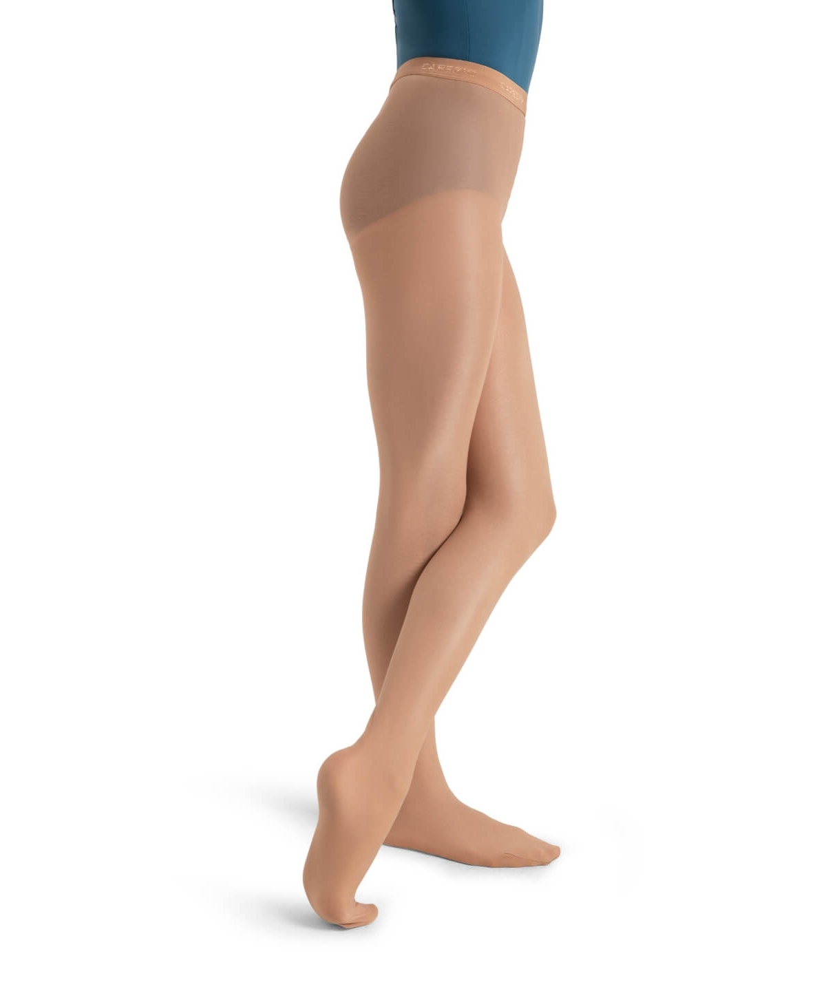 Capezio Girls Ultra Shimmery Footed Tight