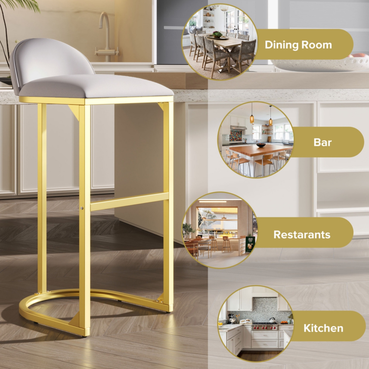 Streamdale Furniture 4 Pieces Bar Stools, 30