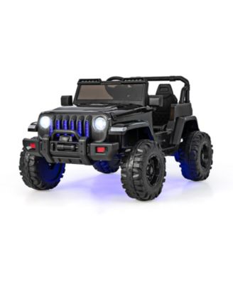 12V Kids Ride-On Jeep with Remote Control, Music Player, and Safety Belt
