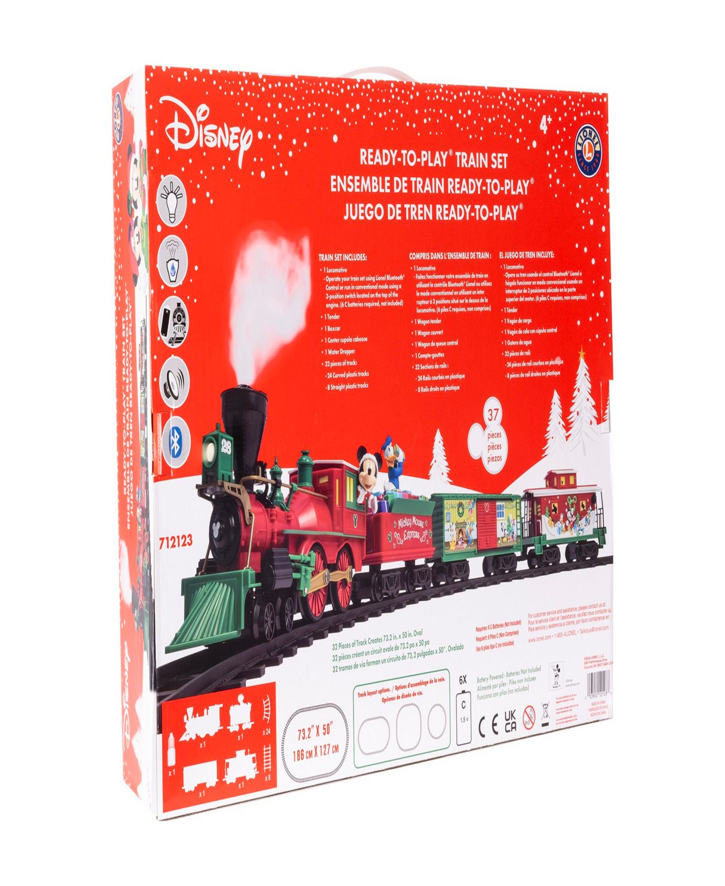 Детские игрушки Lionel Disney Mickey Mouse Express Ready to Play Train Set with Bluetooth — фото 8