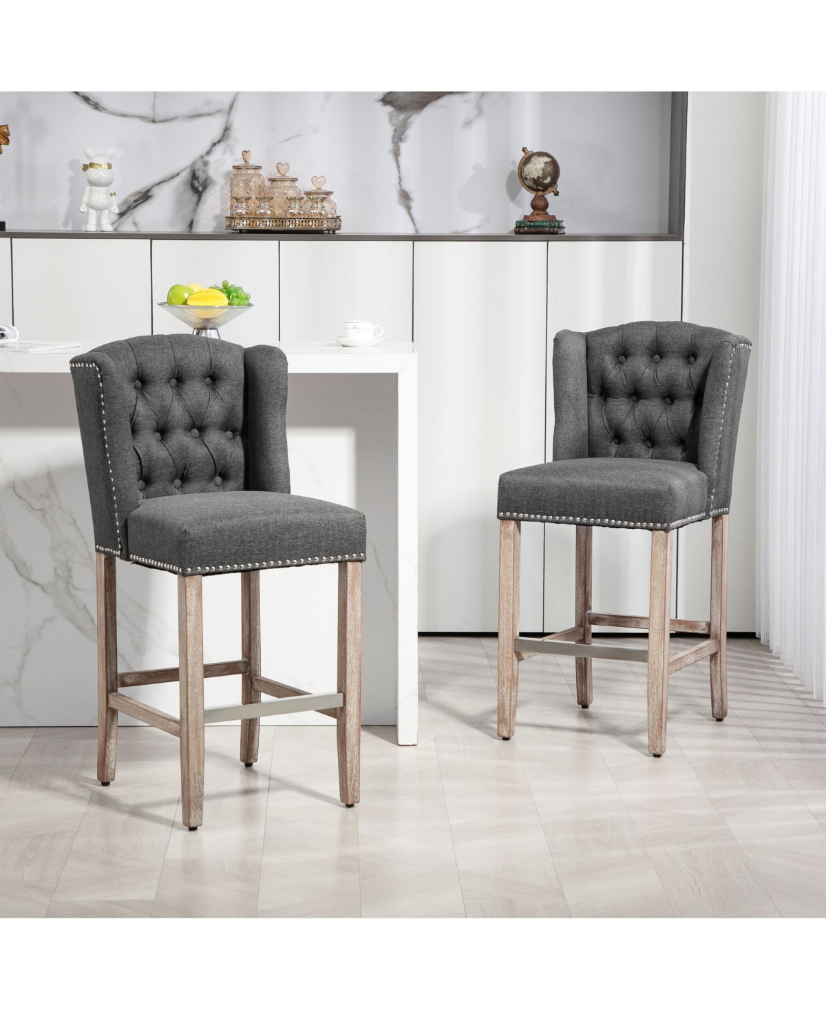 Streamdale Furniture Counter Height Bar Stools Set of 2, 27