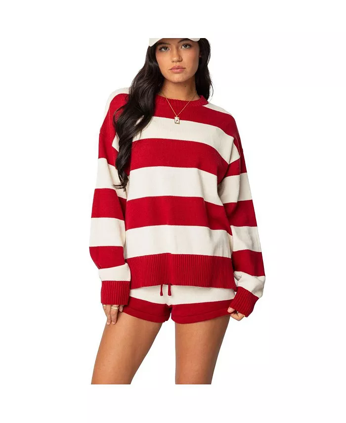 Women's Riley Oversized Striped Sweater - thumbnail 4