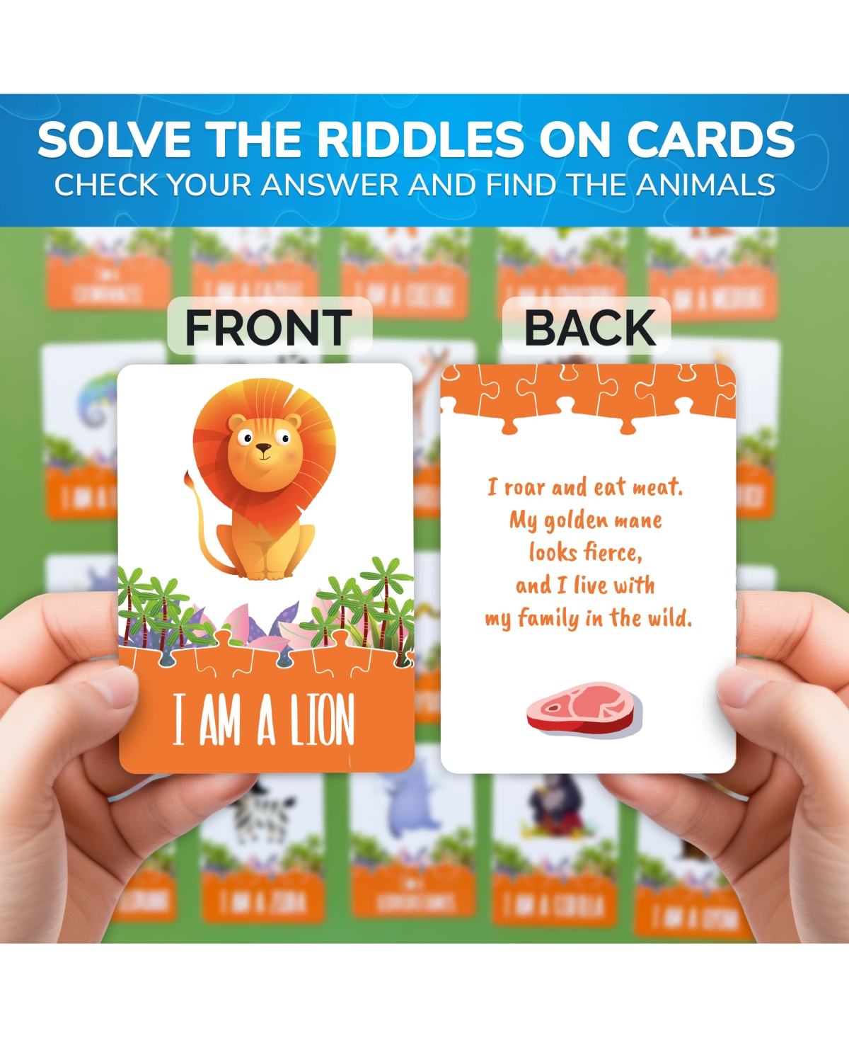 Quokka 70 Pieces Search & Find Riddle Kids Puzzles 4-6 Years Old