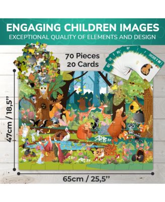 70 Pieces Search & Find Riddle Kids Puzzles 4-6 Years Old