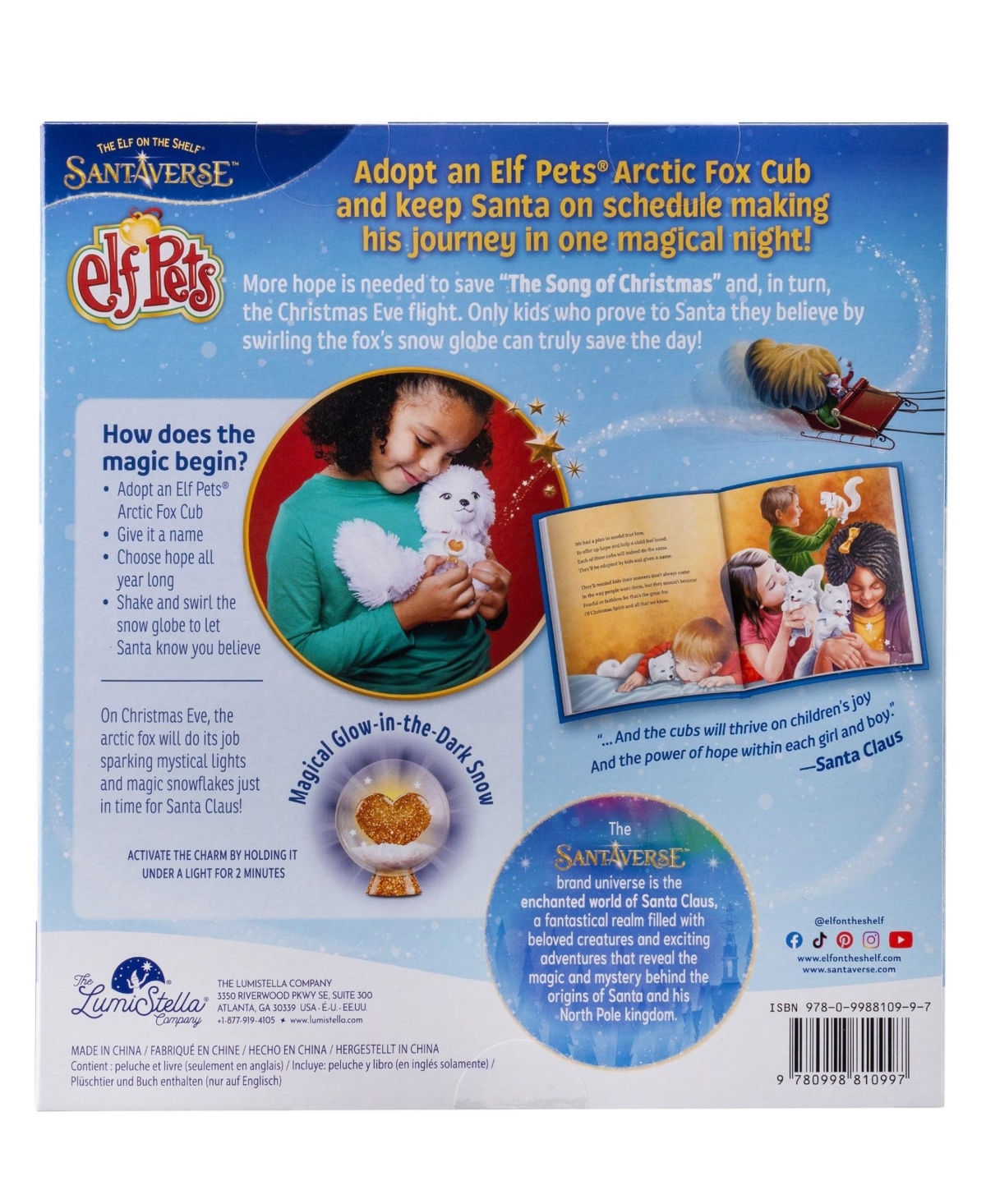Elf On The Shelf Elf Pets An Arctic Fox Tradition Christmas Toy In White