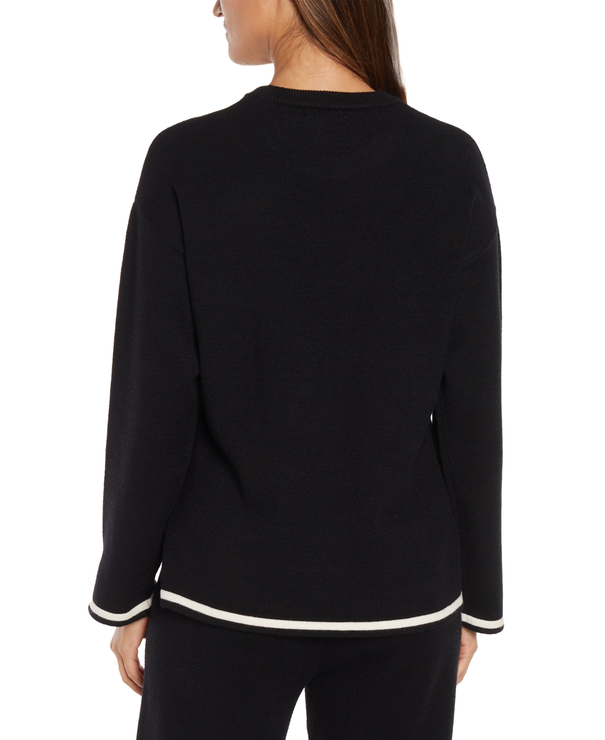 Three Dots Hazel Sweater In Anthracite