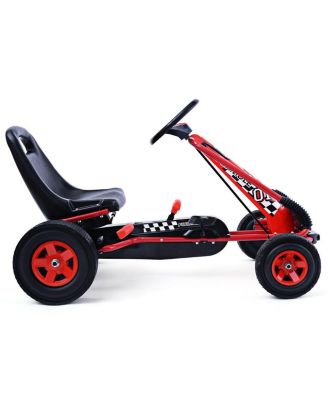 4 Wheels Kids Ride On Pedal Powered Bike Go Kart Racer Car Outdoor Play Toy
