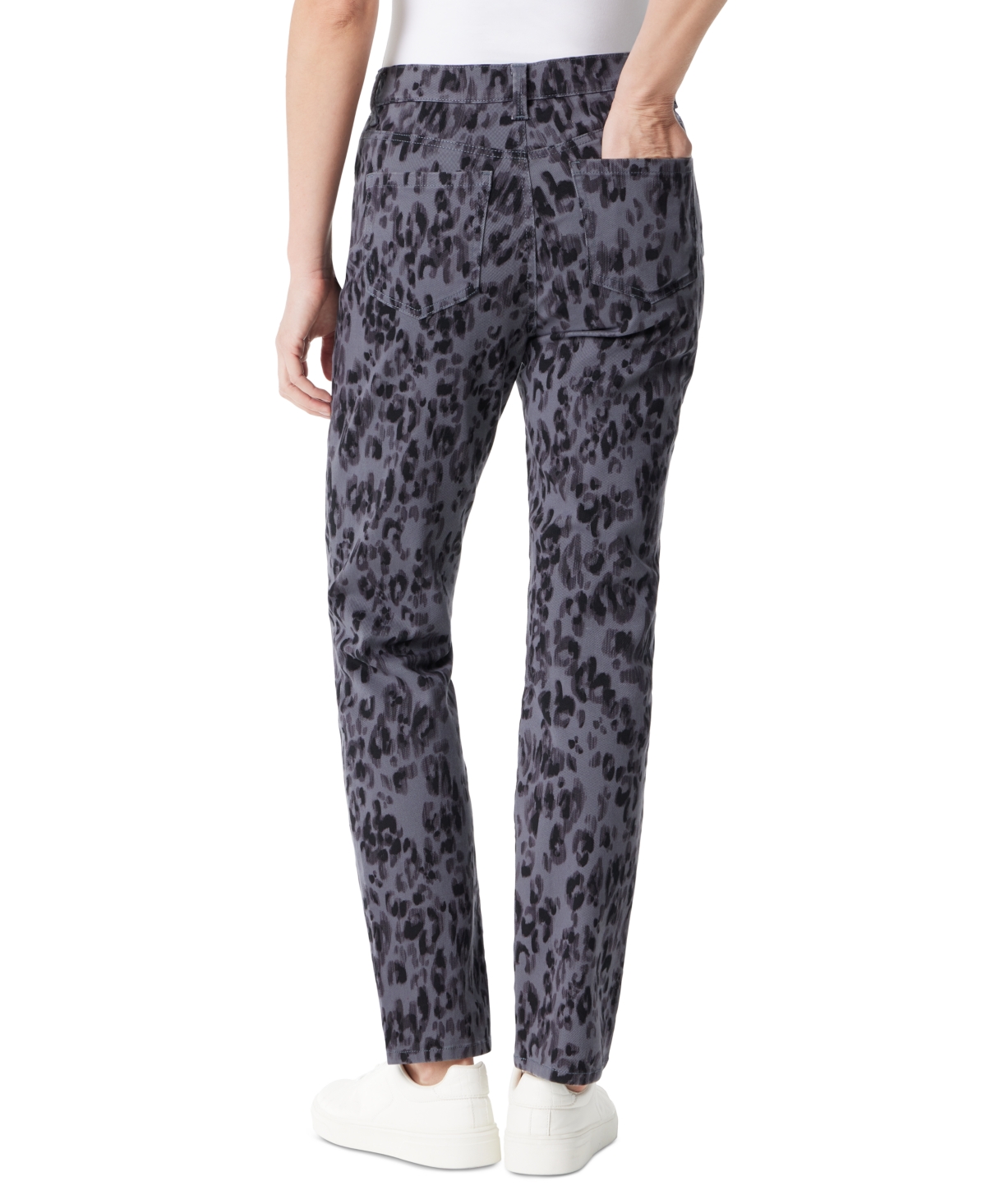 Gloria Vanderbilt Women's Amanda Printed Straight-Fit Jeans