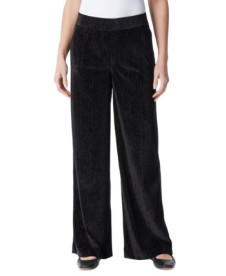 Gloria Vanderbilt - Women's High-Rise Wide-Leg Velvet Pants