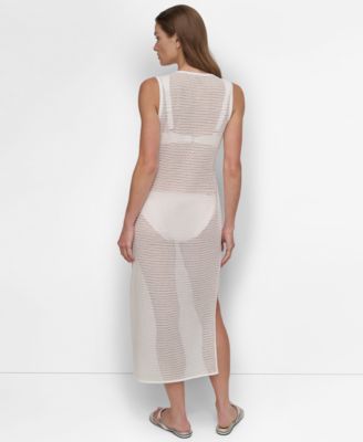 Women's Mesh Maxi Dress Swim Cover-Up 