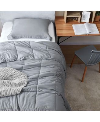 Menopleasing - Oversized Cooling Comforter Set - Ultimate Gray , Queen