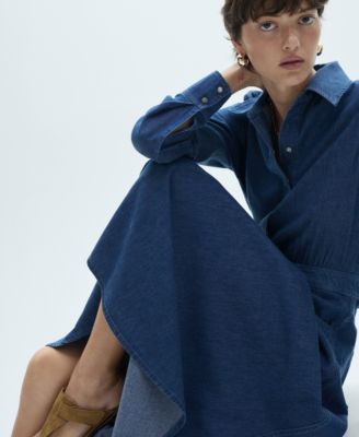 Mango Women's Denim Shirt Dress - Macy's