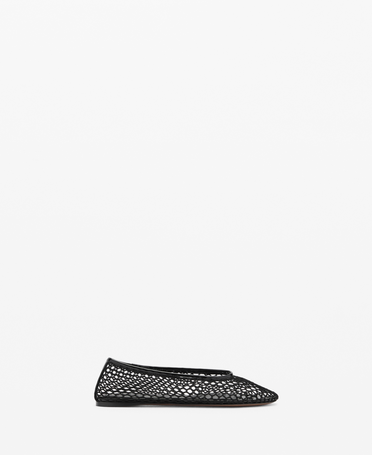 Mango Women's Mesh Ballerina Shoes
