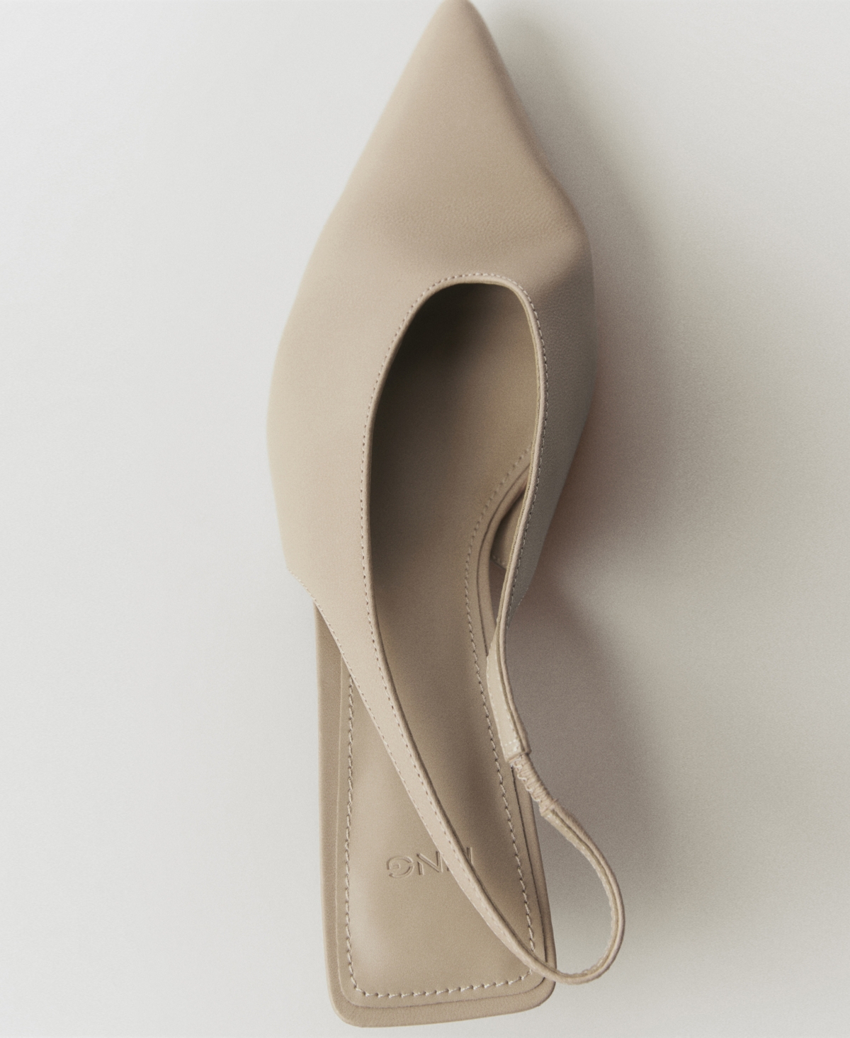 Mango Women's Kitten-Heel Leather Shoes