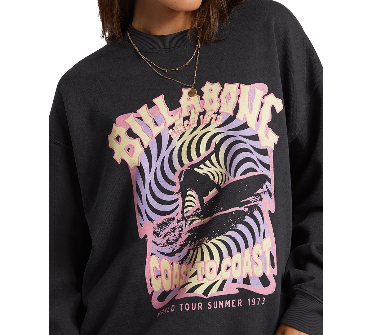 Billabong Juniors' Ride In Crewneck Long-Sleeve Sweatshirt