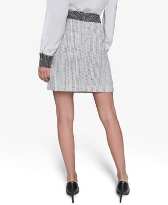 Women's Two-Tone Tweed Skirt