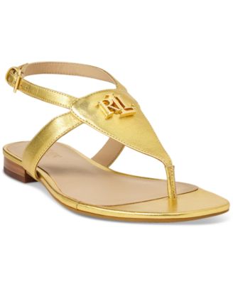 【Lauren Ralph Lauren】★サンダル★ Everley Thong Sandals Lauren Ralph Lauren Women's Everly Thong Flat Sandals - Macy's