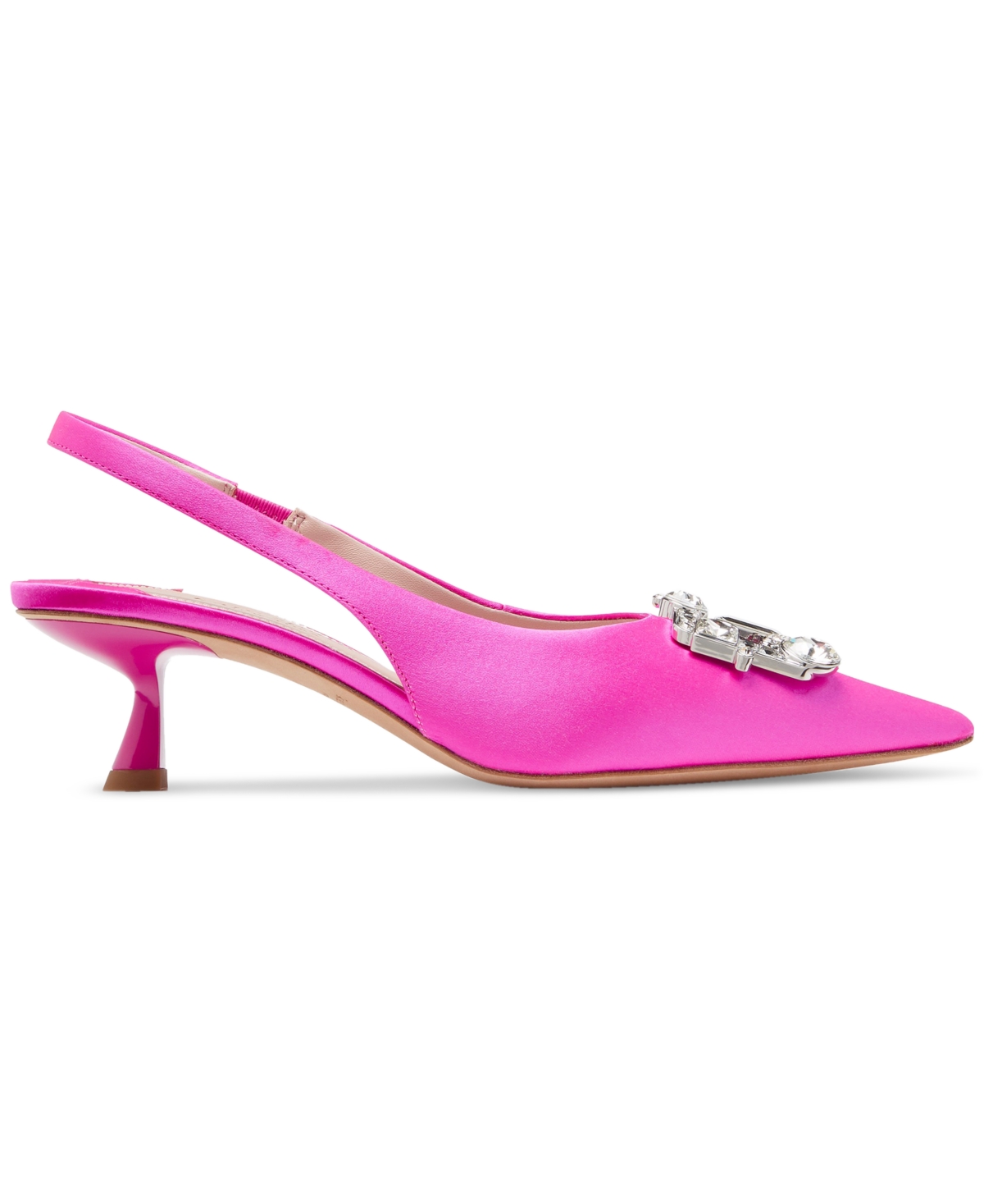Kate Spade New York Renata Slingback Pointed Toe Kitten Heel Pump In Vivid Snapdragon