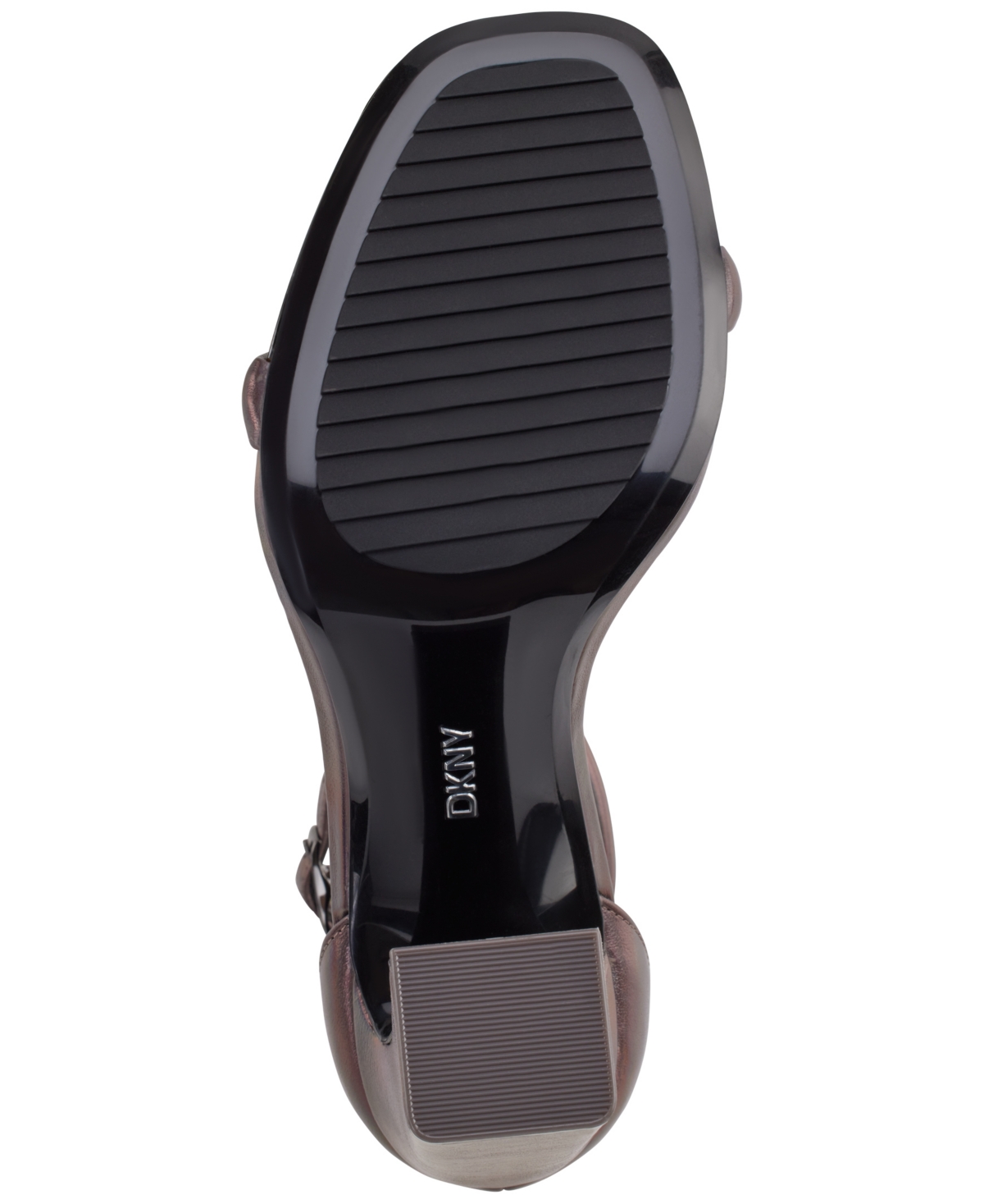 Shop Dkny Women's Waylin Ankle Strap Dress Sandals In Gunmetal