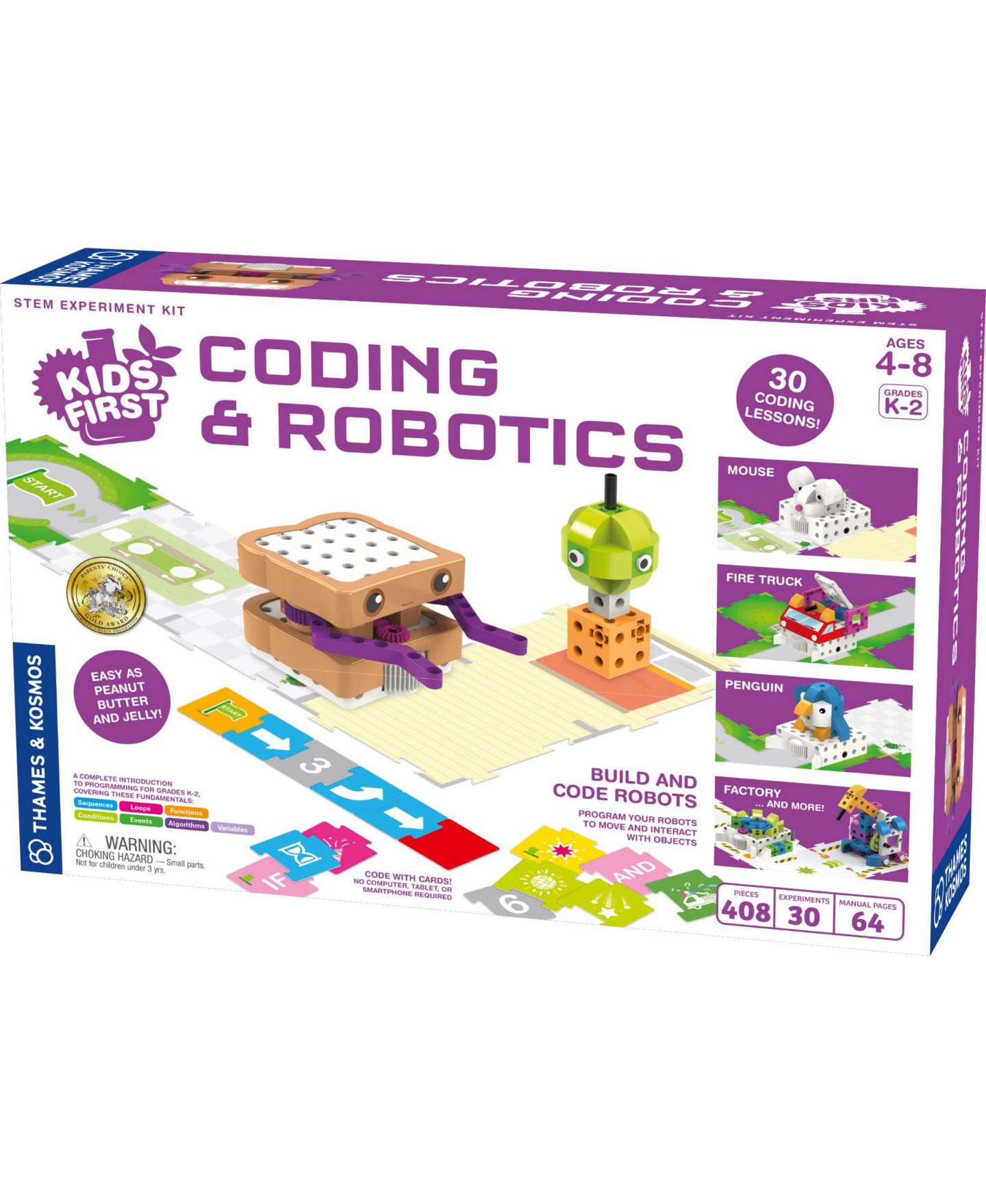 Детские игрушки Thames & Kosmos Kids First: Coding Robotics Kit — фото 1