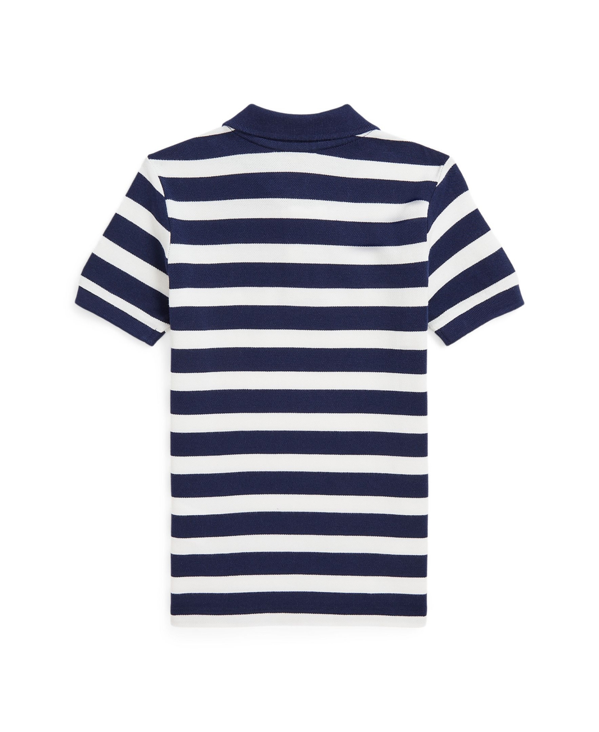 Polo Ralph Lauren Toddler and Little Boys Striped Cotton Mesh Polo Shirt -Paper White