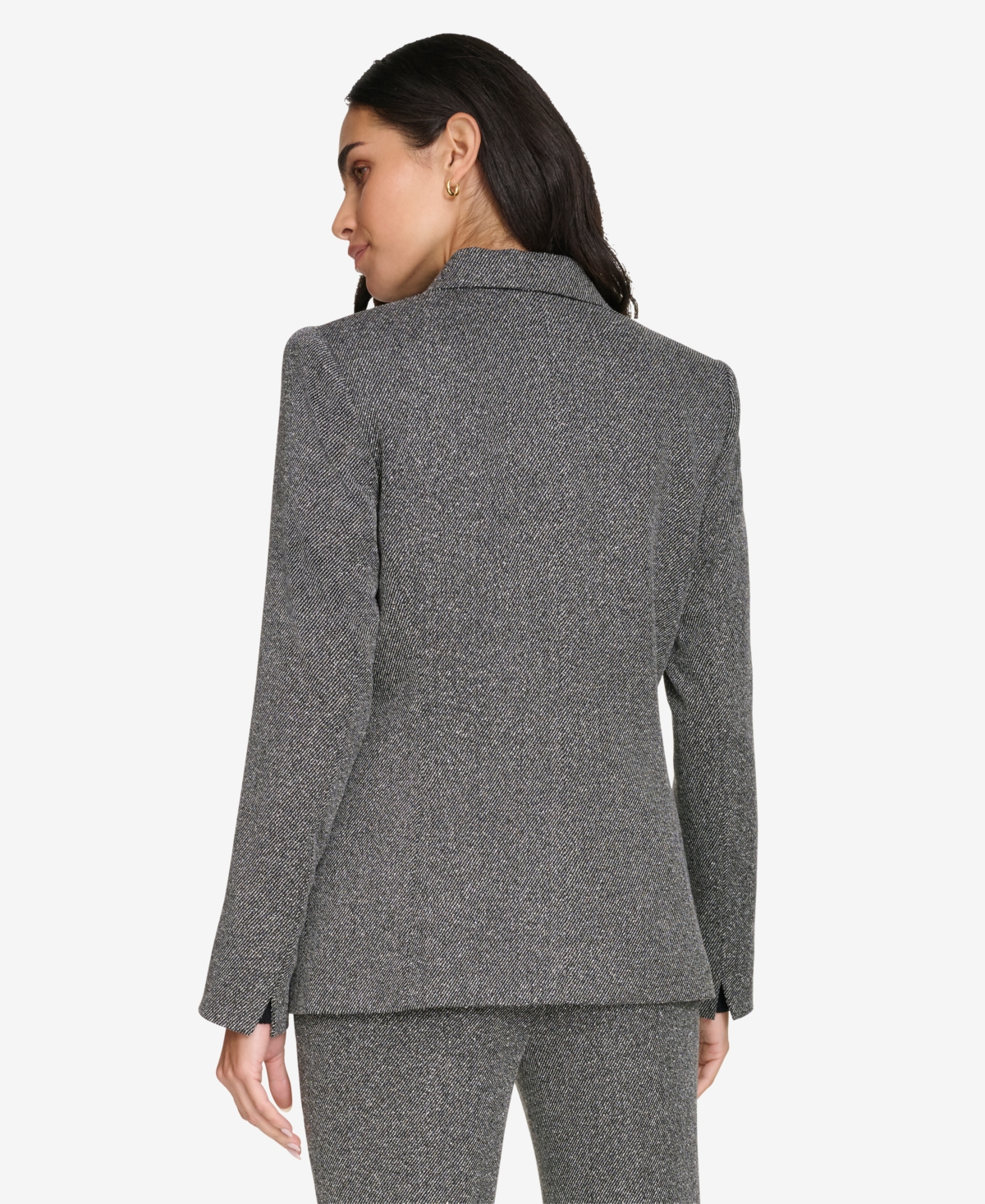 Calvin Klein Women's Double-Breasted Blazer -cream