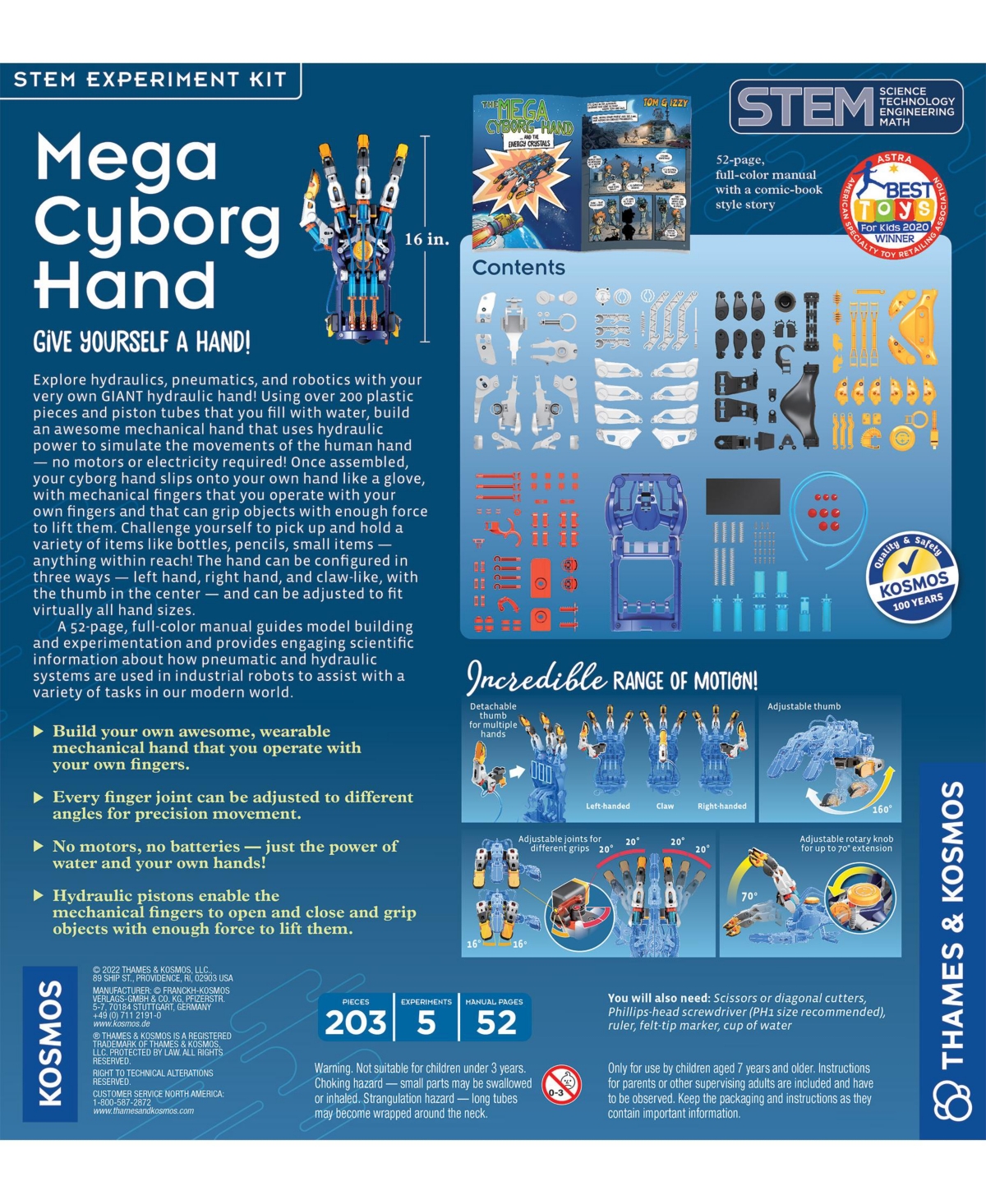 Shop Thames & Kosmos Mega Cyborg Hand Build Set In Multi