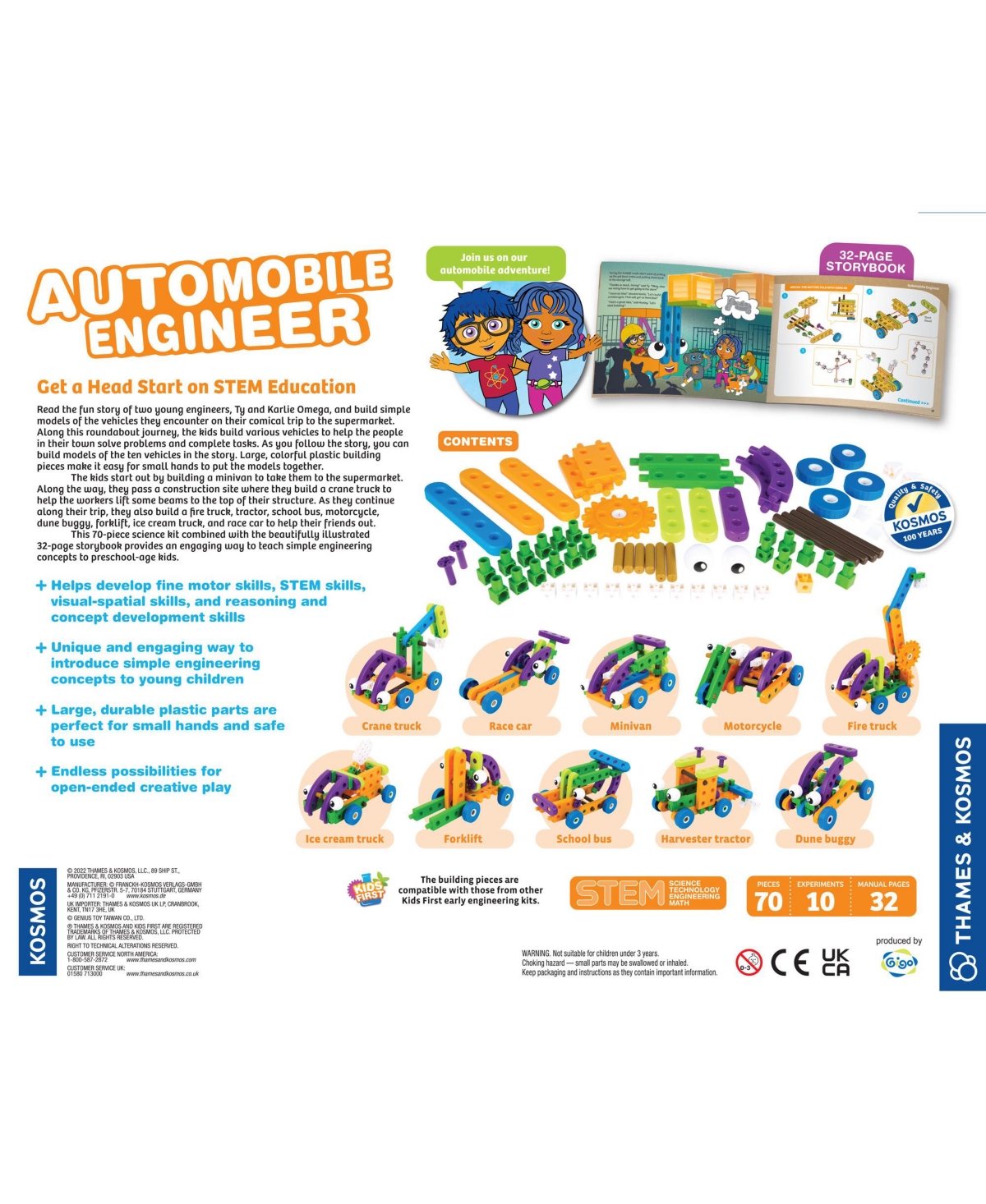 Shop Thames & Kosmos Kids First: Automobile Engineer Kit In Multi