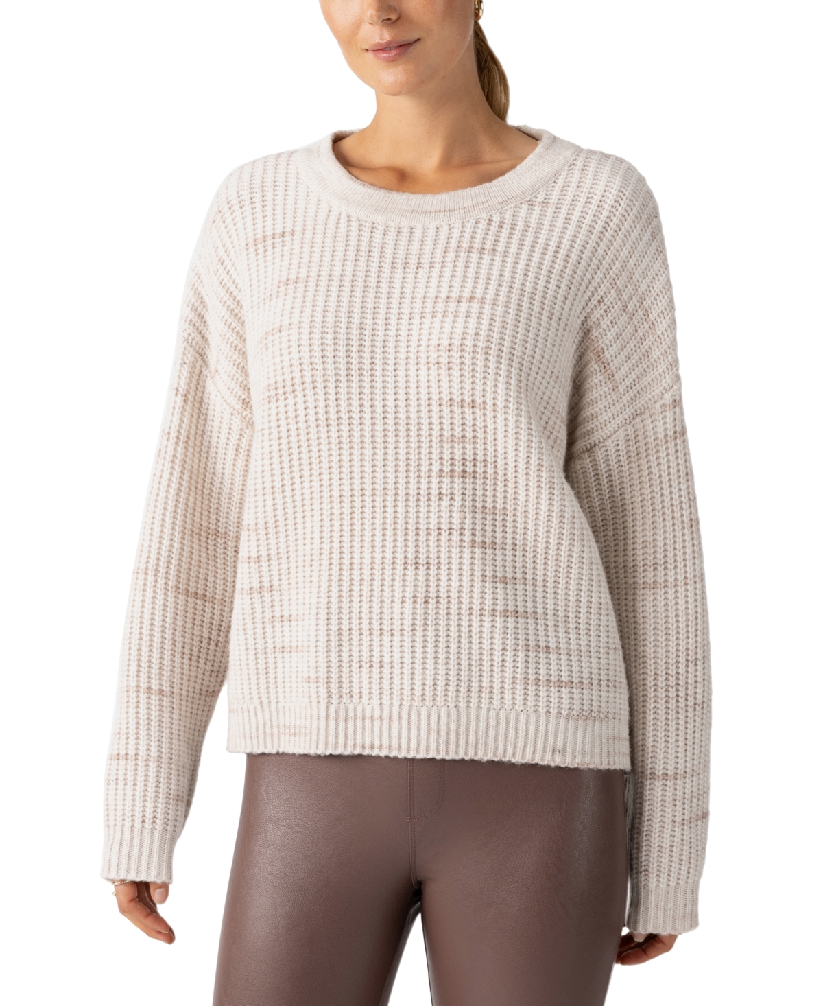 SANCTUARY WOMEN'S V-BACK CUTOUT SWEATER 