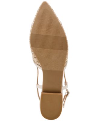 Women's Carsen Bow Pointed-Toe Slingback Flats