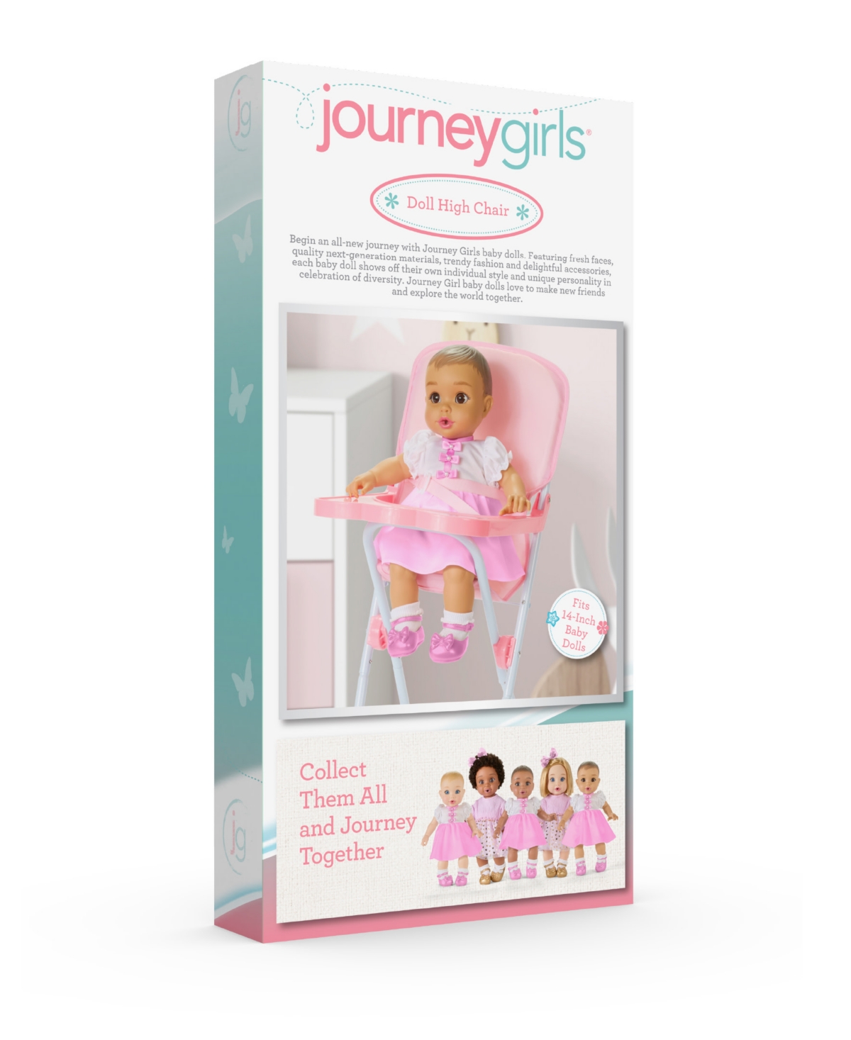 Journey Girls Doll High Chair, Created For Macy's In Light,pastel Pink