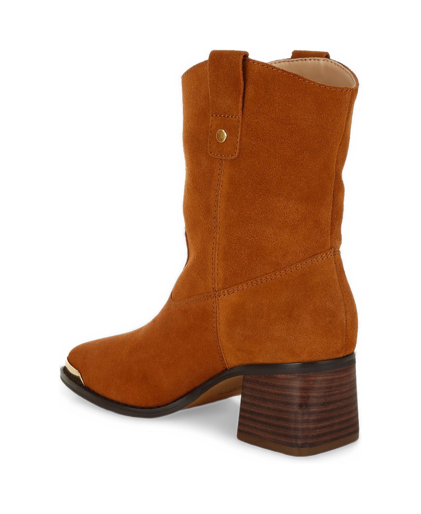 Женские ботинки Rag & Co London Rag Emberly Suede Square Toe Ankle, цвет: Бежевый / Хаки — фото 3